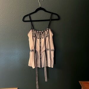 BCBG MAXAZRIA SHEER TANK